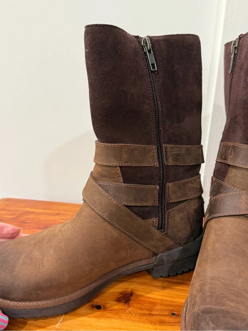 UGG Lorna Brown Waterproof Leather Boots